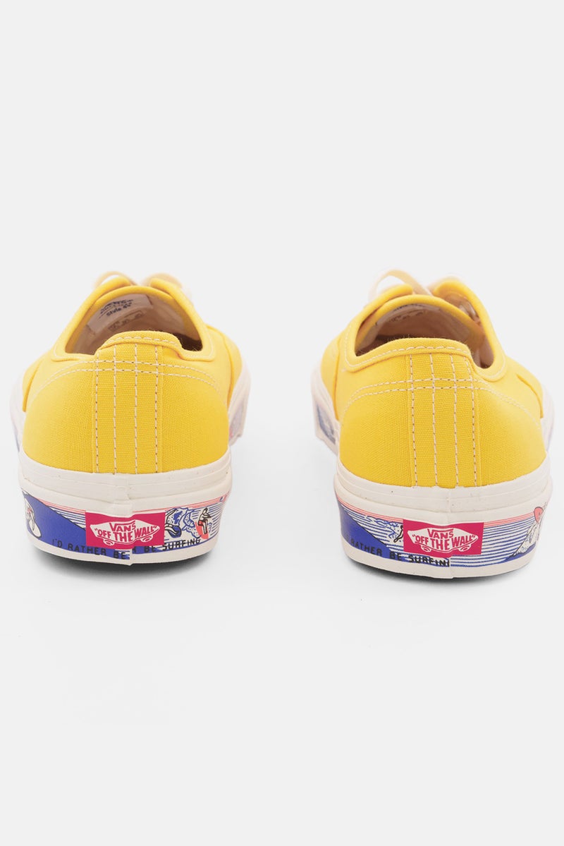 VANS Men Authentic 44 Dx Lace Up Close Toe Sports Shoes, Yellow - Image 4